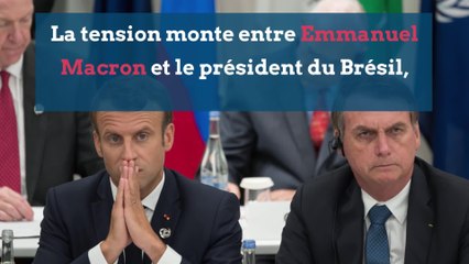 Insultes, moqueries... la tension monte entre Emmanuel Macron et Jair Bolsonaro