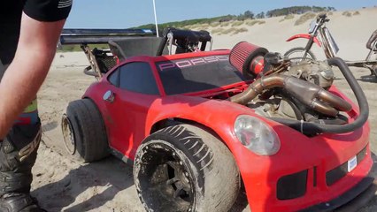 Une voiture électrique avec un vrai moteur