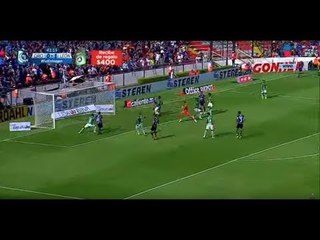 Cabezazo de Jair Pereira contra portería sola del León | Querétaro vs León