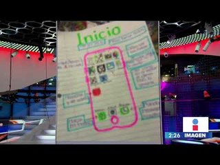 Joven dibuja una guía para que su abuelita aprenda a usar su iPhone | Noticias con Yuriria Sierra