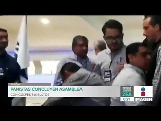 Asamblea del PAN en Puebla termina entre golpes e insultos | Noticias con Francisco Zea