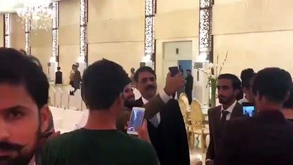 DG ISPR & PTI Leaders Spotted at Imad Wasim’s reception