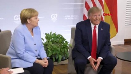 Trump - merkel görüşmesinde gündem iran ve çin'di