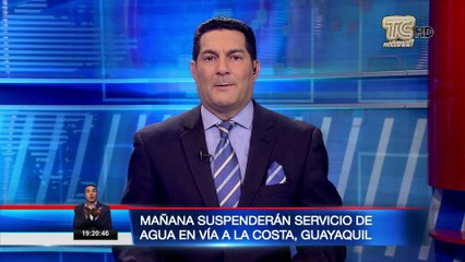 Suspenderán servicio de agua en vía a la Costa