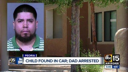 Peoria police say man accused of leaving baby son alone in car