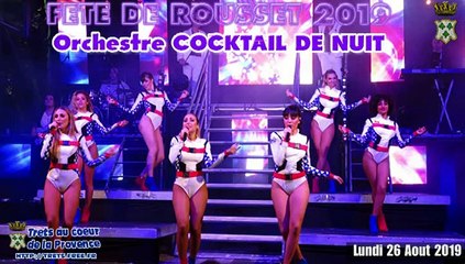 Rousset 26aout2019 - Concert de l'orchestre ''Cocktail de nuit''