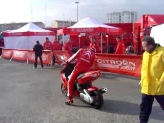 Daniel Elena Copilote de Sebastien Loeb en Scooter 50 cm3