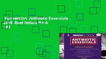 Full version  Antibiotic Essentials 2019  Best Sellers Rank : #3