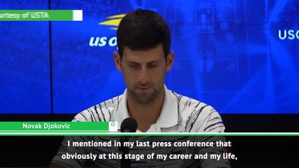 Djokovic's focus is solely on winning Grand Slams