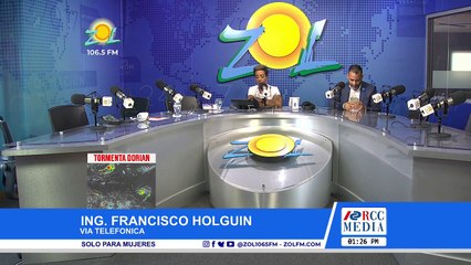 Ing. Francisco Holguin nos habla de como nos preparamos para la Tormenta Dorian
