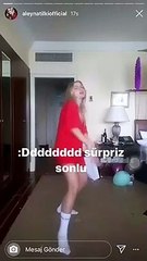 Aleyna Tilki ilginç figürlerini sahnelediği dans videosuyla dikkat çekti