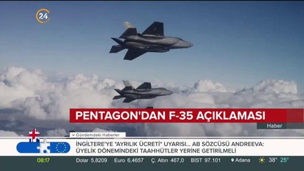 Pentagon'dan F-35 açıklaması: Türkiye müttefik, her zaman konuşuyoruz