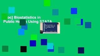 [Doc] Biostatistics in Public Health Using STATA