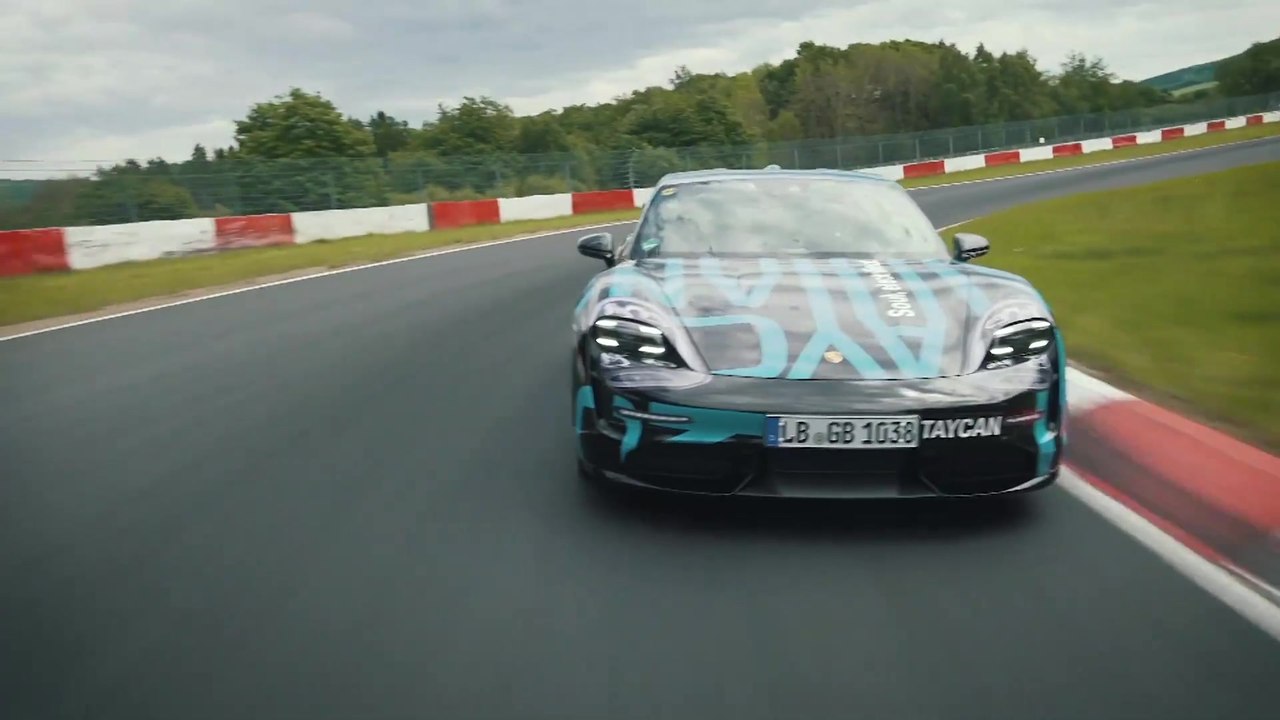New Porsche Taycan - Record time on the world's most challenging race track