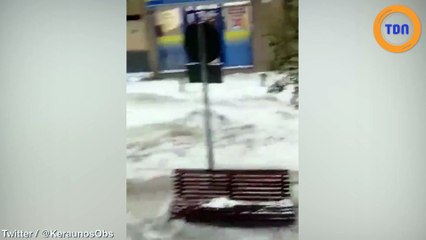 Madrid, en proie à de violentes inondations !