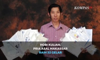 Hobi Kuliah, Pria Asal Makassar Raih 32 Gelar