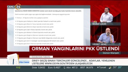 PKK orman yangınlarını üstlendi