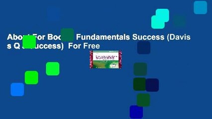 About For Books  Fundamentals Success (Davis s Q a Success)  For Free