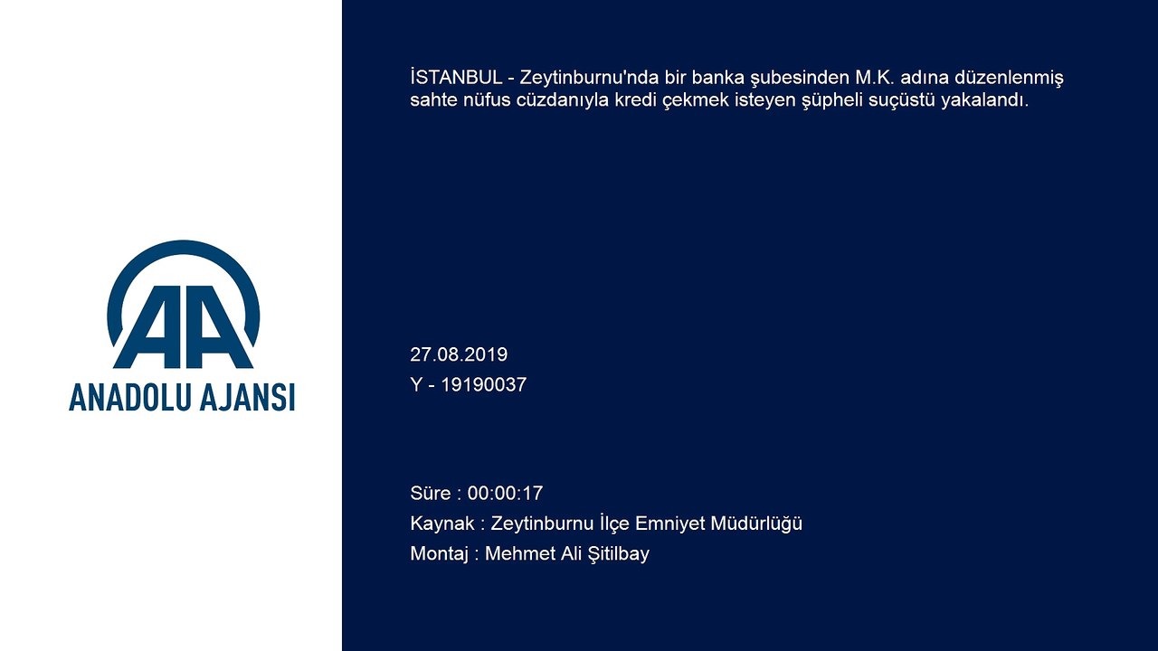 Sahte kimlikle kredi başvurusu yapan şüpheli tutuklandı - İSTANBUL