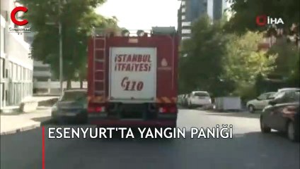 Esenyurt'ta rezidansta yangın paniği!