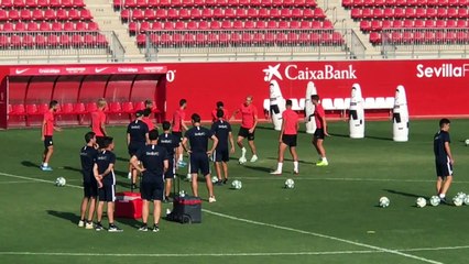 Entrenamiento del Sevilla FC (27/08/2019)
