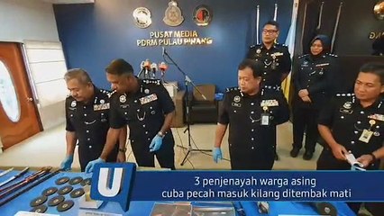 3 penjenayah cuba pecah kilang ditembak mati