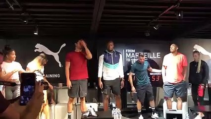 Usain Bolt, Florent Manaudou et d'autres athlètes rassemblés à Marseille