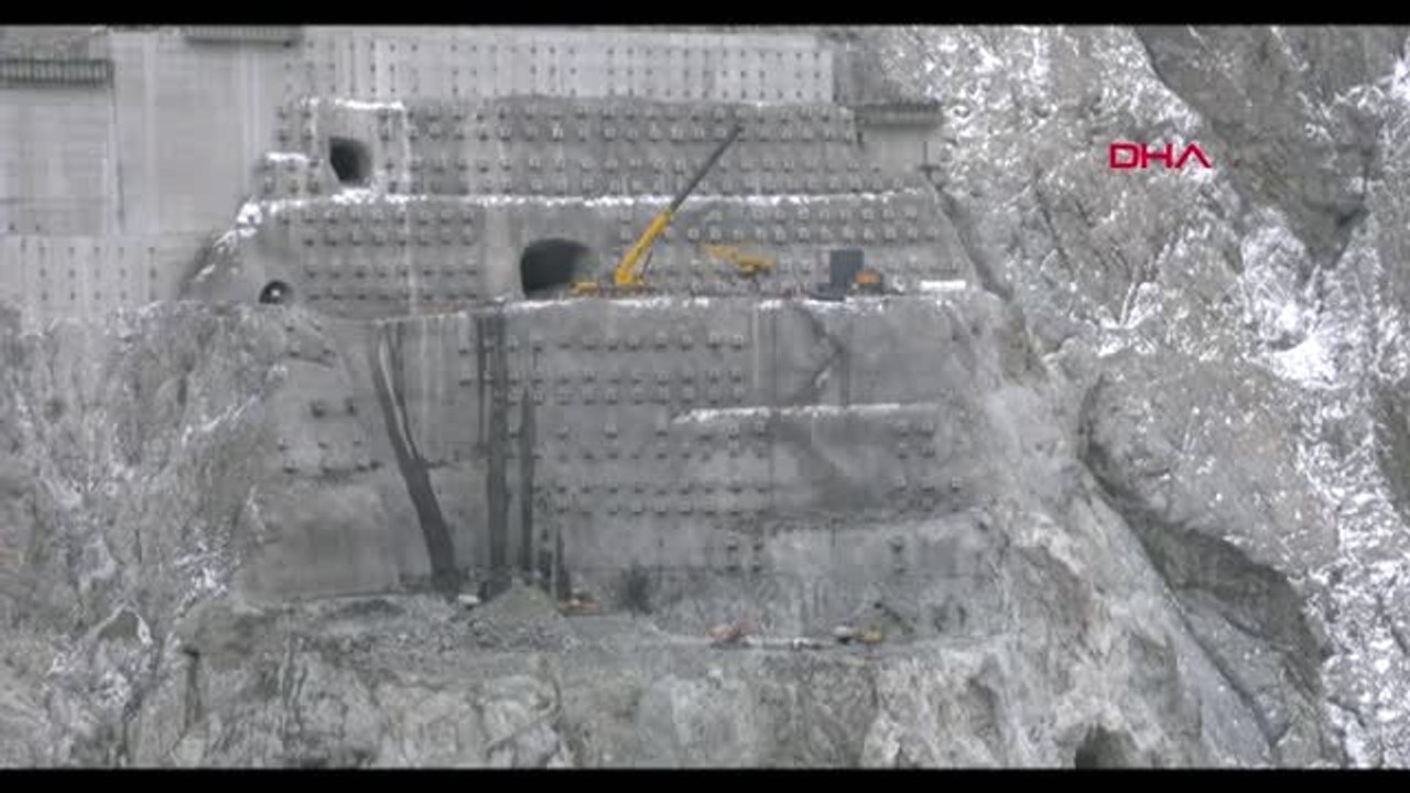 Artvin-yusufeli barajı görüntüleri