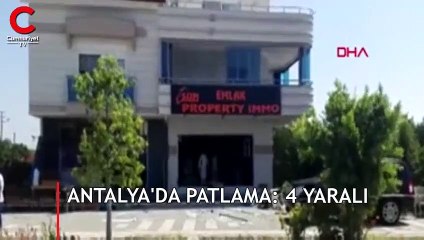 Antalya'da patlama: 4 yaralı