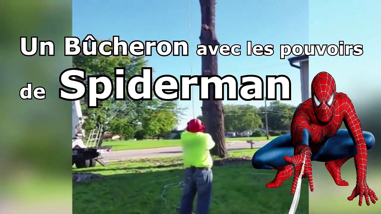 Un Bûcheron avec les pouvoirs de Spiderman