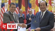 Malaysia and Vietnam sign agreement to boost cooperation on maritime operations