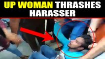 UP woman beats man after he tries to harm her, video viral