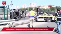 Avrasya Tüneli kaza nedeniyle trafiğe kapatıldı