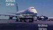 Pan Am Boeing Jumbo 747 airplane taxiing in Ezeiza 1980