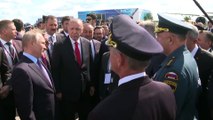 Erdoğan ve Putin, Rus savaş uçağı SU-57'yi inceledi (2) - MOSKOVA