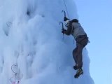 Escalade sur glace à Champagny