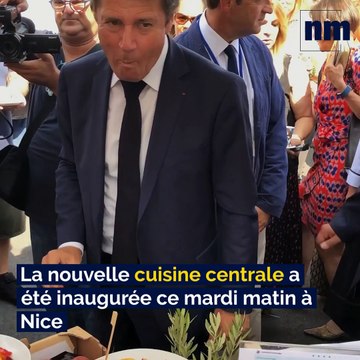 La nouvelle cuisine centrale qui alimente les cantines scolaires de Nice inaugurée ce mardi matin