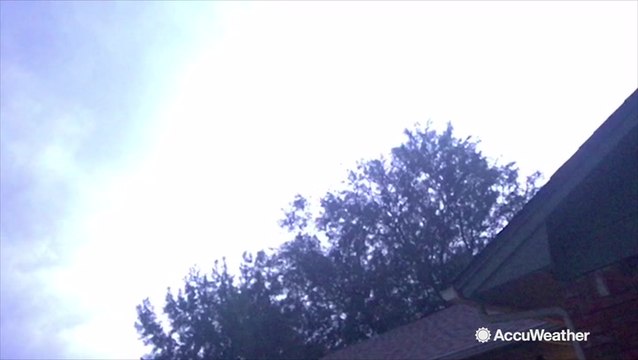 Lightning storm erupts over Oklahoma