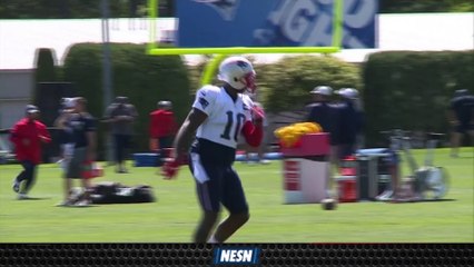 First Looks Of Josh Gordon, Demaryius Thomas, Julian Edelman Practicing Together