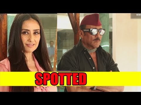 Manisha Koirala and Jackie Shroff was spotted promoting film Prasthanam