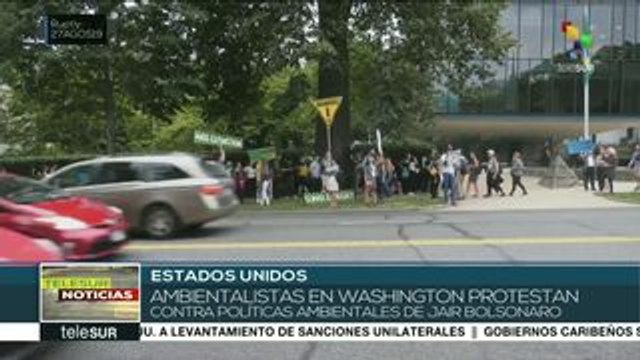 EE.UU.: activistas rechazan políticas ambientales de Jair Bolsonaro