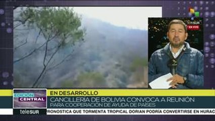 Bolivia acepta cooperación internacional para combatir incendios