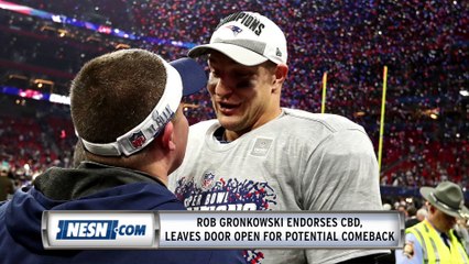 Rob Gronkowski Leaves Door Open For Comeback, Endorses CBD