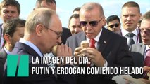 Erdogan y Putin disfrutan de un helado en Moscú
