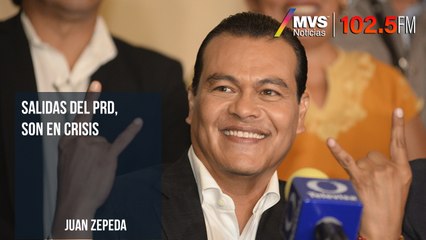 Salidas del PRD, son en crisis: Juan Zepeda