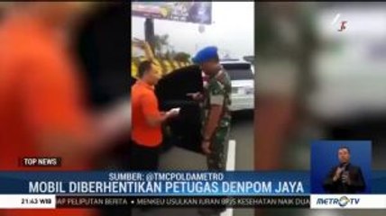 Mobil Berpelat Dinas TNI Palsu Diberhentikan Denpom Jaya