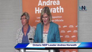 NDP Caucus in Thunder Bay - Andrea Horwath - Media Session