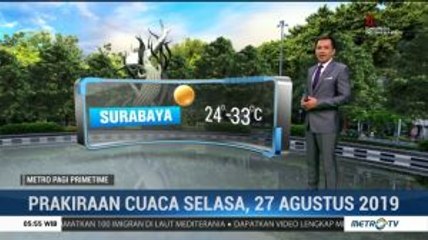 Prakiraan Cuaca Selasa, 27 Agustus 2019