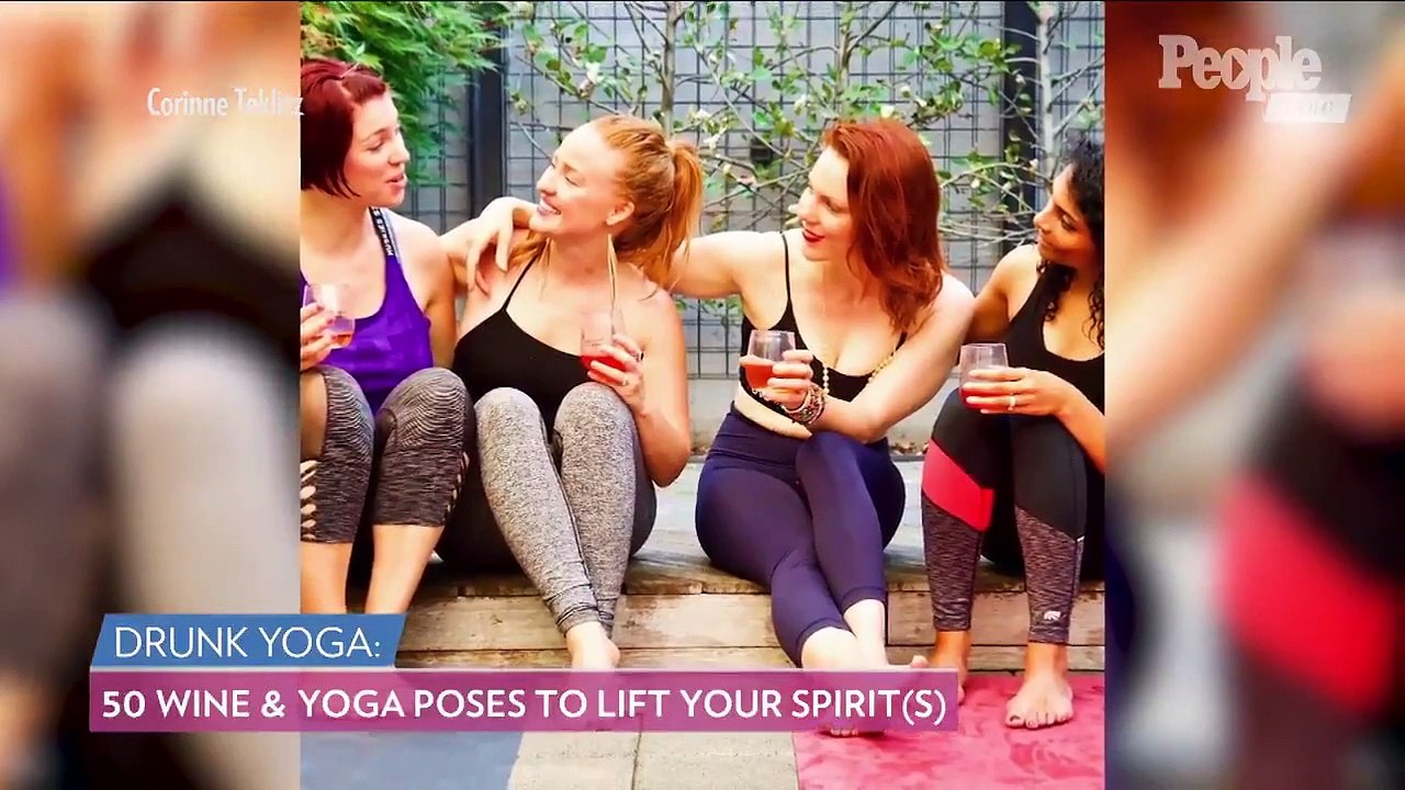Le « drunk yoga », la nouvelle tendance pour se relaxer tout en sirotant un verre