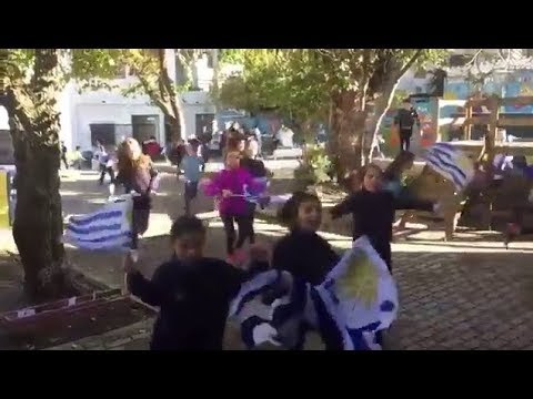 Mondial 2018: en Uruguay, ces élèves ont fêté la victoire face à l'Egypte comme si c'était la finale